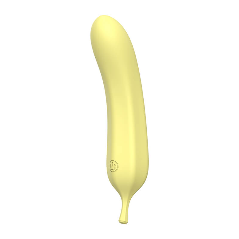 Banana G-Spot Vibrator in yellow alternate angle