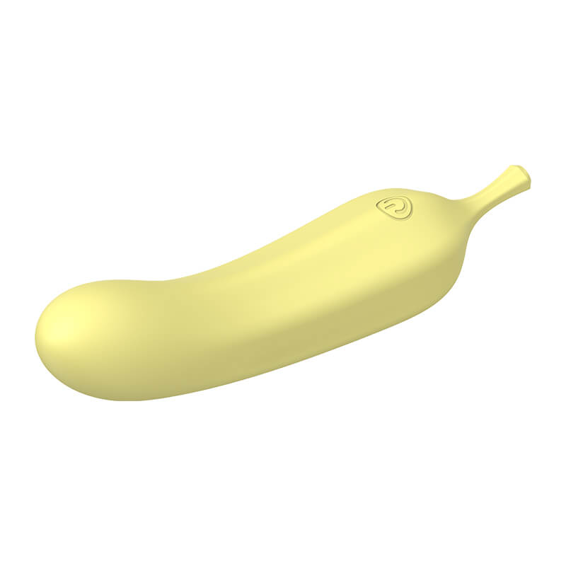 Banana G-Spot Vibrator in yellow front view