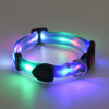 Adjustable LED BDSM Collar blue style option view