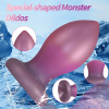 Aurora Smooth Teardrop Anal Plug flared base detail