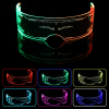 LED Cyberpunk Roleplay Visor Mask LED Cyberpunk Roleplay Visor Glasses Arrow 1 side view detail