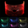 LED Cyberpunk Roleplay Visor Mask LED Cyberpunk Roleplay Visor Glasses Hive 1 front angle detail