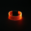 LED Magnetic Bondage Wrist Cuffs LED Magnetic BDSM Wrist Cuff Orange 1 front angle detail