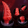 Octopus Tentacle Silicone Butt Plug flared base detail