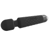Quilted Grip G-Spot Wand Vibrator in black curved tip detail