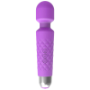 Quilted Grip G-Spot Wand Vibrator in purple gallery view