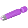 Quilted Grip G-Spot Wand Vibrator in purple front view