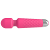 Quilted Grip G-Spot Wand Vibrator in rose red front view