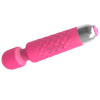Quilted Grip G-Spot Wand Vibrator in rose red button area detail