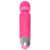 Quilted Grip G-Spot Wand Vibrator in rose red wand handle detail