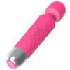 Quilted Grip G-Spot Wand Vibrator in rose red G-spot tip detail