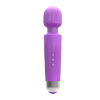 Ribbed Mini Wand G-Spot Vibrator in purple G-spot tip detail