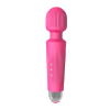 Ribbed Mini Wand G-Spot Vibrator in red G-spot tip detail