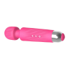 Ribbed Mini Wand G-Spot Vibrator in red curved tip detail