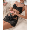 Black bodycon chemise mini dress alternate view