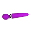 Slim Round-Head G-Spot Wand Vibrator in purple wand handle