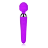 Slim Round-Head G-Spot Wand Vibrator in purple G-spot tip detail
