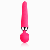 Slim Round-Head G-Spot Wand Vibrator in rose red wand handle