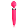 Slim Round-Head G-Spot Wand Vibrator in rose red curved tip