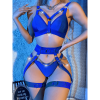 Sky Strappy Chain Garter Lingerie Set color option view