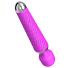 Textured Mini Wand G-Spot Vibrator in purple front view