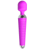 Textured Mini Wand G-Spot Vibrator in purple G-spot tip detail