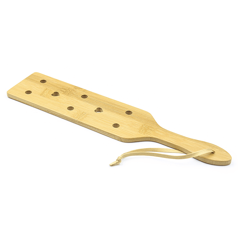 Bamboo Spanking Paddle with Heart Print style C style option view