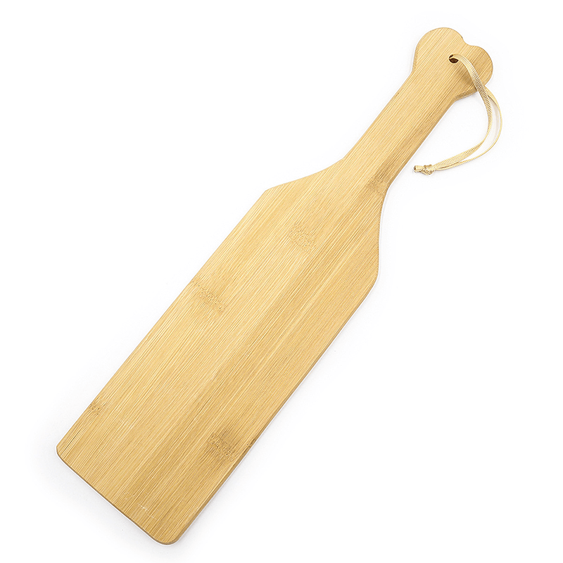 Bamboo Spanking Paddle with Heart Print style D close-up product detail