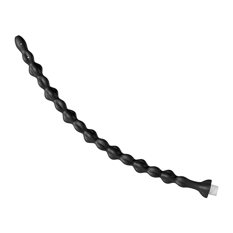 Beaded Silicone Shower Anal Douche Nozzle front angle detail