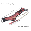 Decorative wrist cuff and leash set detail