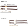 Brown Leather Cuff and Chain Restraint Set alternate angle view