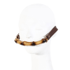 Brown Leather Cuff and Chain Restraint Set hardware and finish detail