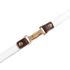 Brown Leather Cuff and Chain Restraint Set style option view