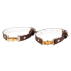 Brown Leather Cuff and Chain Restraint Set close-up product detail 2