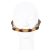 Brown Leather Cuff and Chain Restraint Set side view detail 2