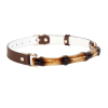 Brown Leather Cuff and Chain Restraint Set detail view for shoppers