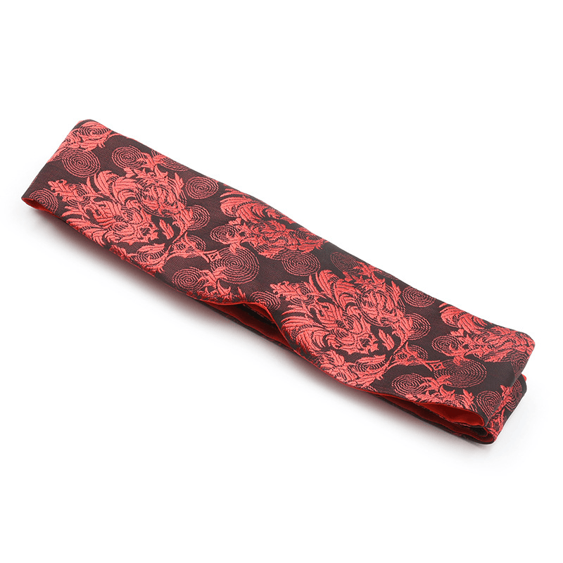 Chinese Jacquard Blindfold Eye Mask style A detail view for shoppers