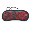 Chinese Jacquard Blindfold Eye Mask style C front angle detail