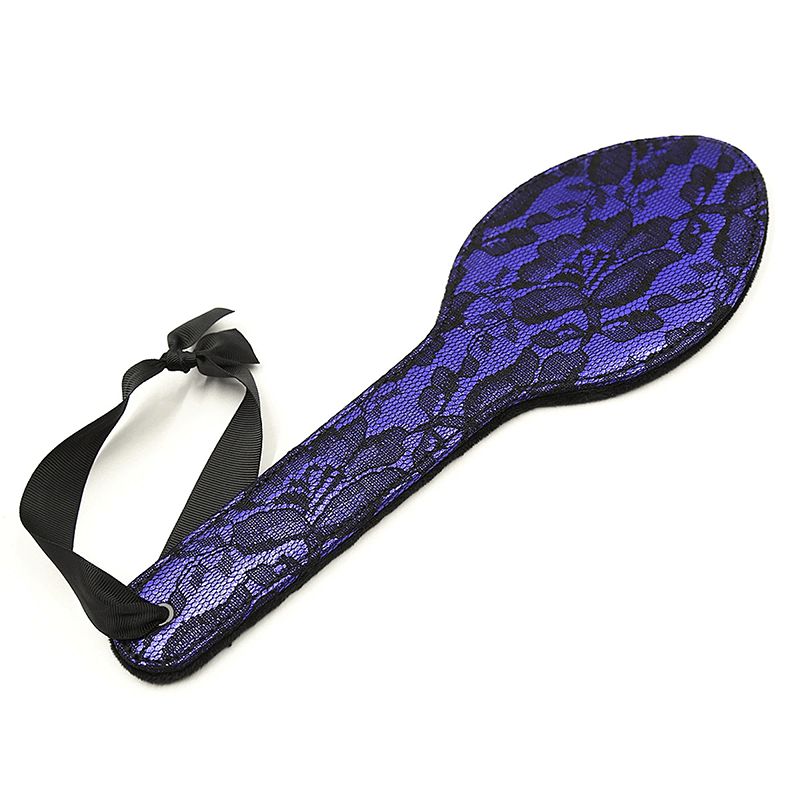 Chinese Jacquard Plush Spanking Paddle style K front angle detail
