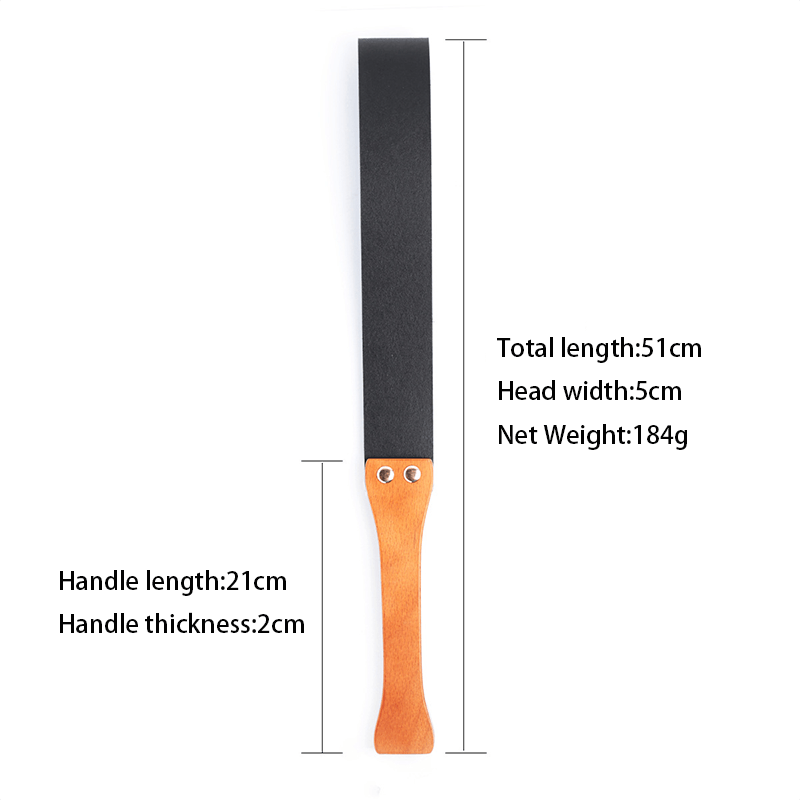 Classic Long Leather Spanking Paddle style option view