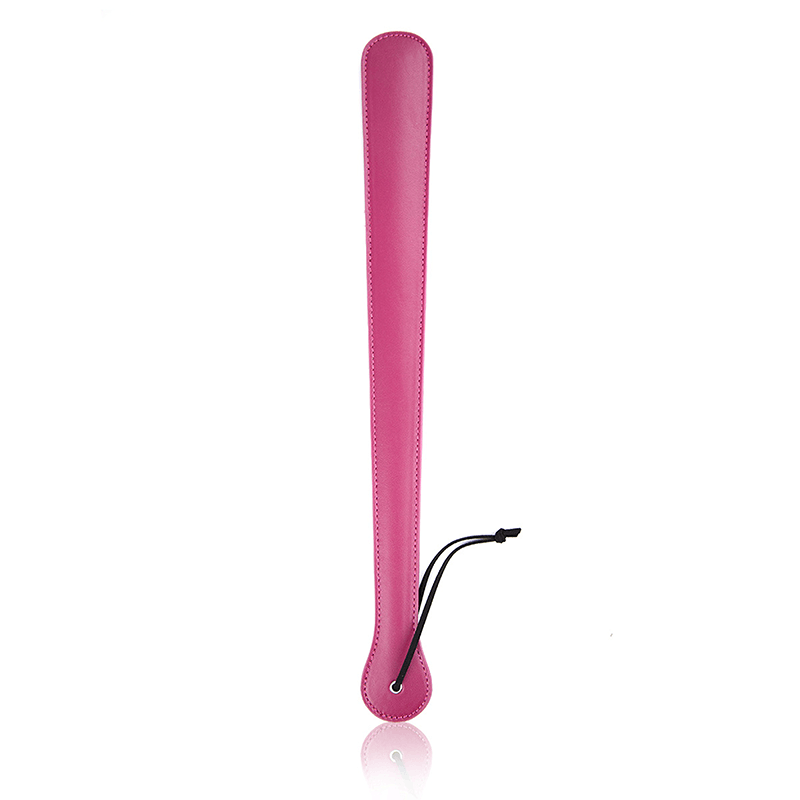 Colorful Leather Slapper Paddle style F front angle detail