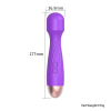 Curved G-Spot Wand Vibrator in purple curved tip detail