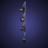 Diamond Pattern Spreader Bar Restraint Set style A hardware and finish detail