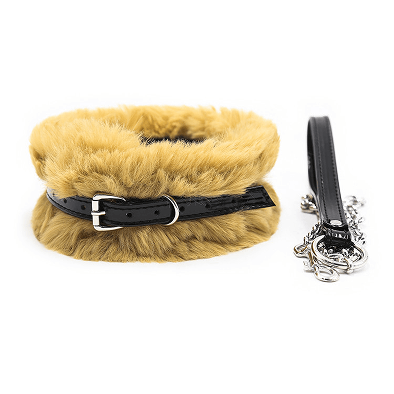 Faux Fur Buckle Cuff Restraint product layout view