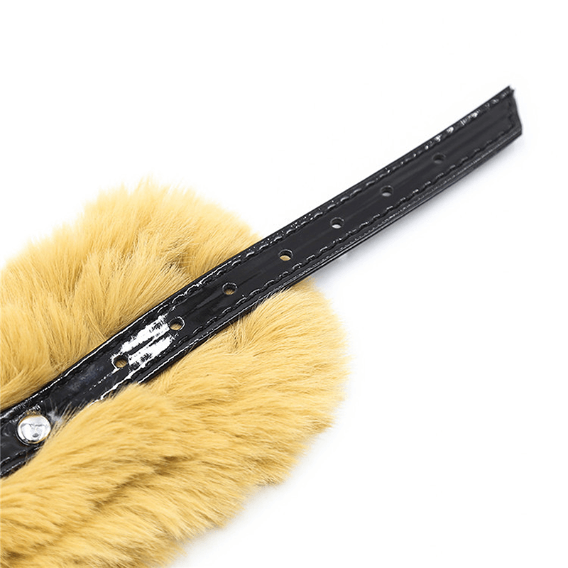 Faux Fur Buckle Cuff Restraint close-up product detail