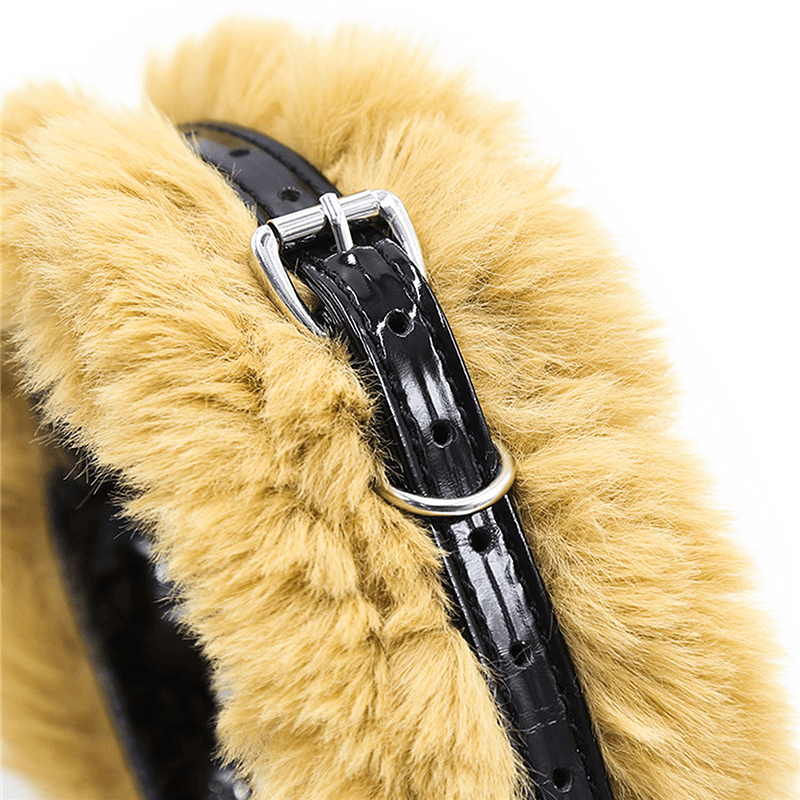 Faux Fur Buckle Cuff Restraint full gallery view 2