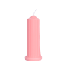 Fluted Pillar Low Temperature Wax Play Candle front angle detail