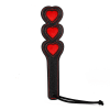 Heart Cutout Leather Spanking Paddle style A product layout view