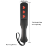 Heart Cutout Leather Spanking Paddle style B front angle detail