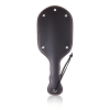 Heart Cutout Leather Spanking Paddle style E hardware and finish detail